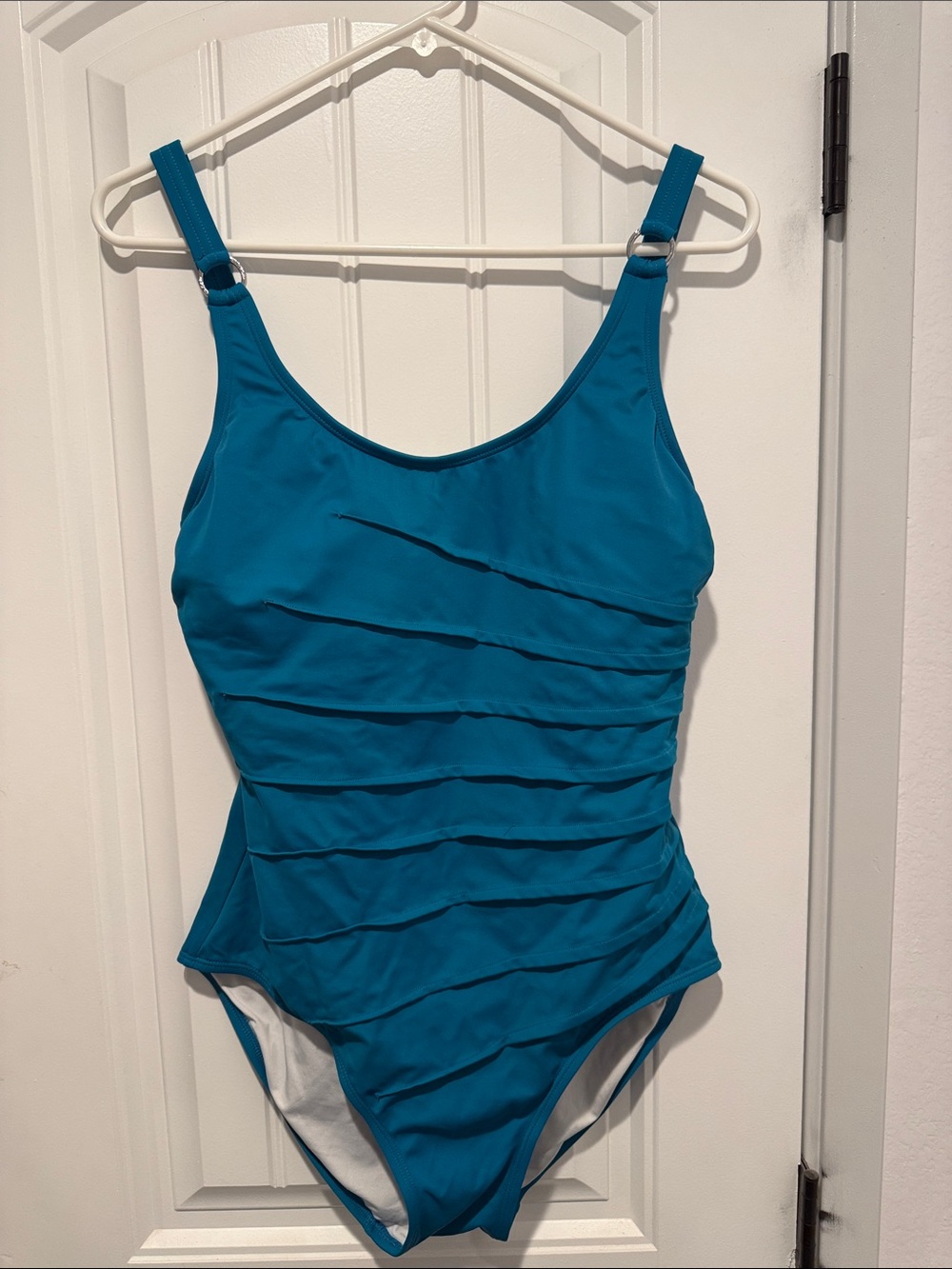 Calvin Klein 12 Teal One-Piece Swimsuit with Adjustable Straps new w/out tags
